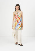 Abercrombie & Fitch PRIDE HALTER TRAPEZE SHORT DRESS