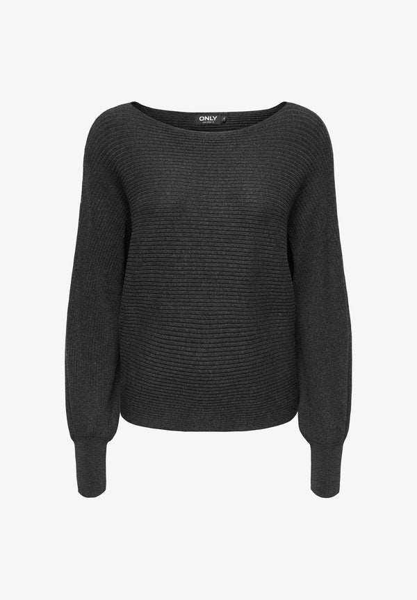 ONLY ONLADALINE LIFE PULLOVER - Jumper - dark grey melange