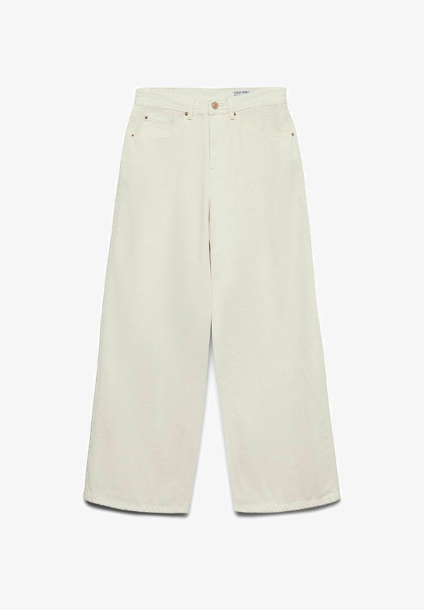 Vero Moda Wide-fit VMLULLU Low rise Wide Leg Fit - Relaxed fit jeans - ecru