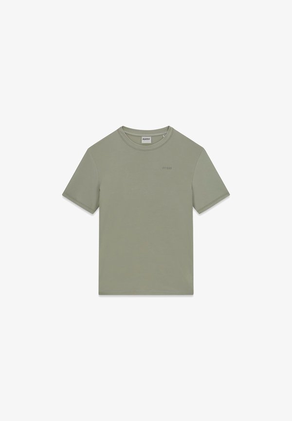 Guess BESTICKTES LOGO-T-SHIRT - Basic T-shirt - grün