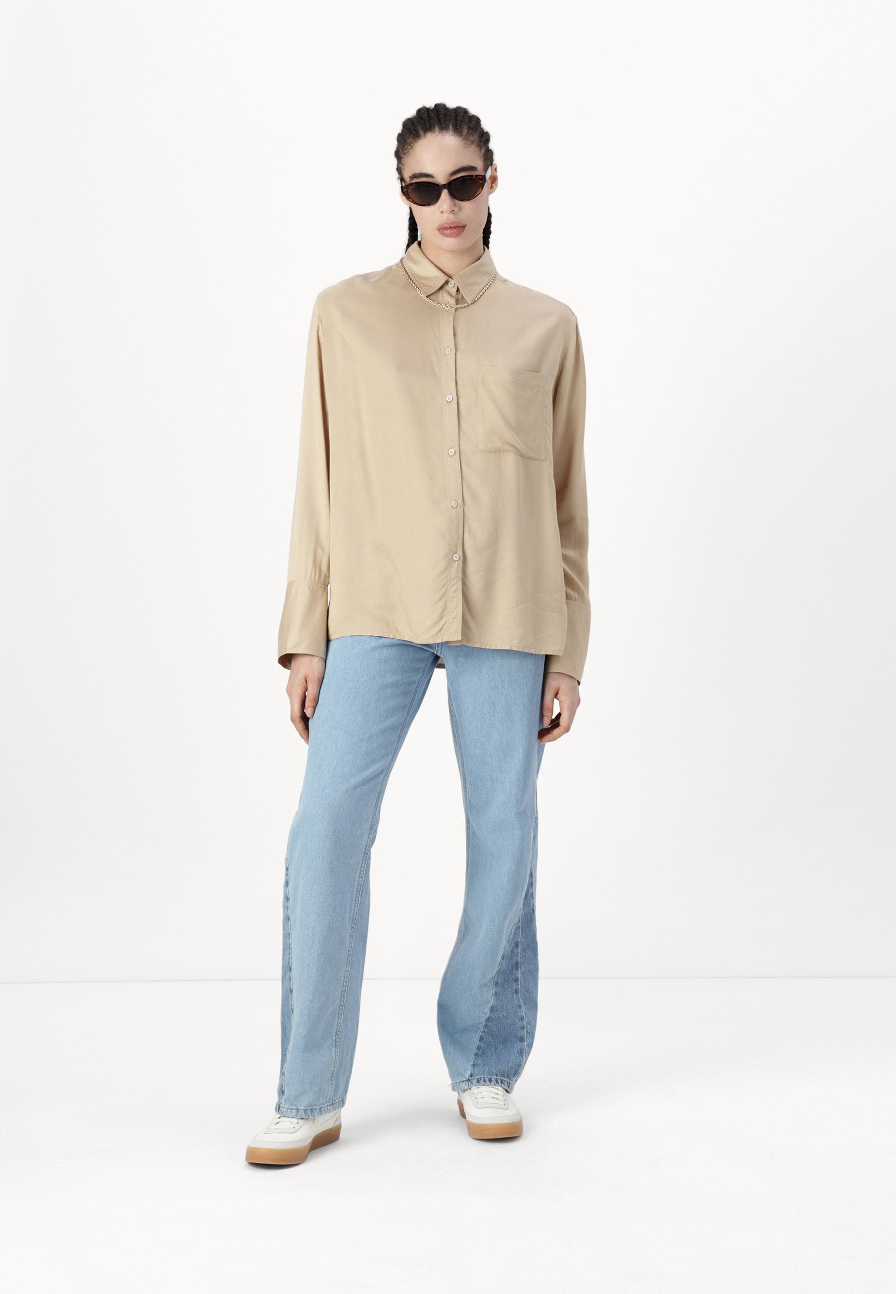 Wide-fit ONLCOBAIN mid waist Wide leg fit Media 2