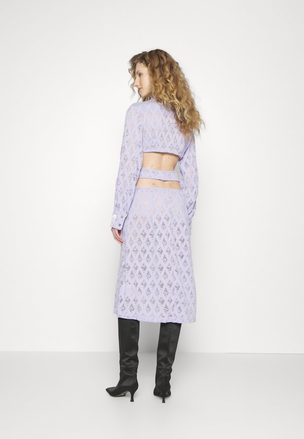 ROKH SLEEVE CUT OUT DETAILED LONG DRESS
