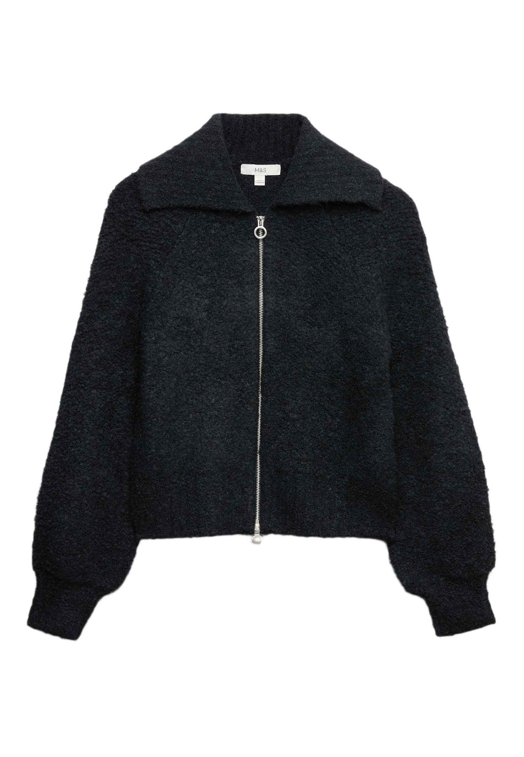 Marks & Spencer BOUCLE ZIP UP COLLAR
