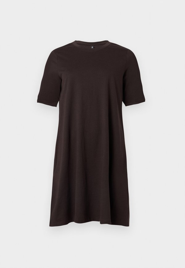 ONLY ONLMARA POCKET - T-Shirt Dress - chocolate torte
