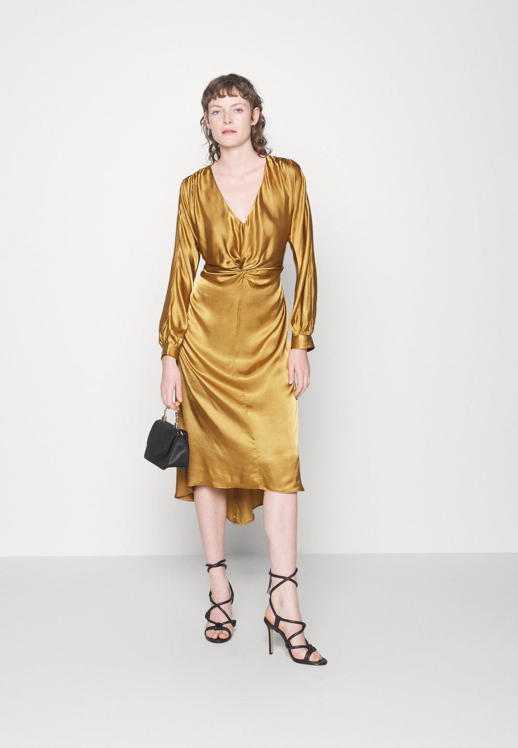 Closet TWIST FRONT KIMONO DRESS