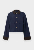 Vero Moda VMVIC - Light jacket - navy/chocolate torte