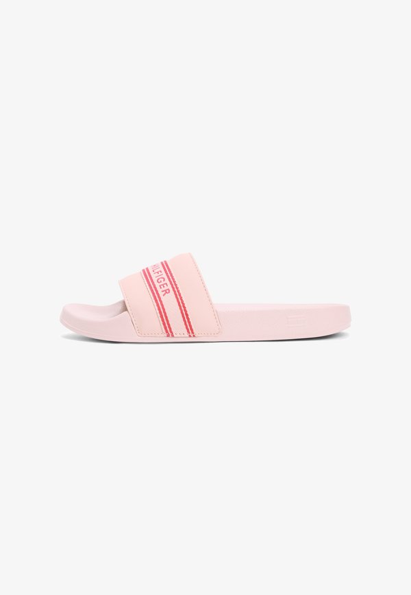 Tommy Hilfiger WEBBING STRAP POOL SLIDES - Pool slides - foggy pink