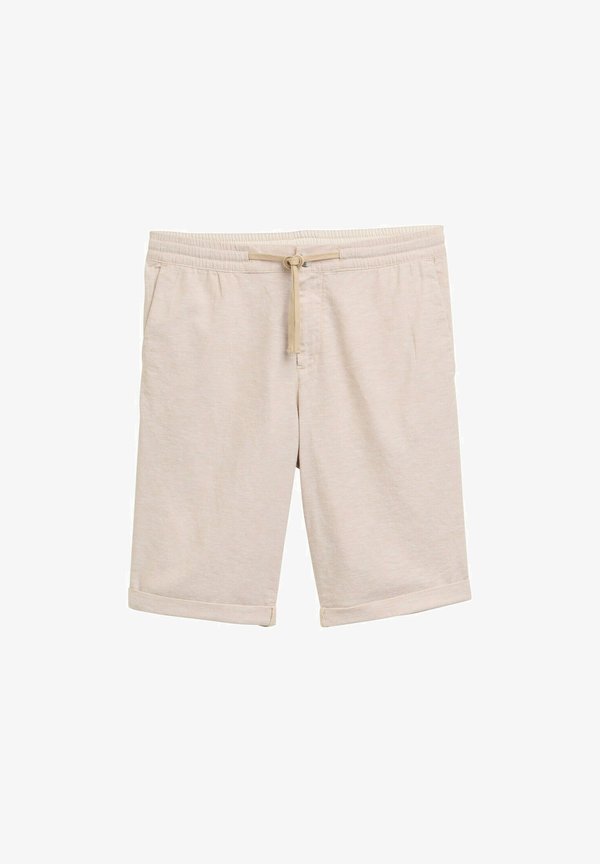 TOM TAILOR REGULAR - Shorts - silver ecru chambray