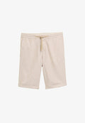 TOM TAILOR REGULAR - Shorts - silver ecru chambray
