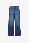 s.Oliver JEANS-HOSE SURI - Wide Leg - blau