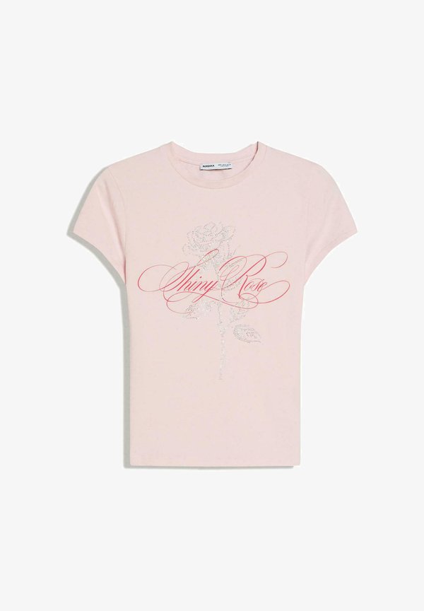 Bershka TSHIRT - Print T-shirt - pink