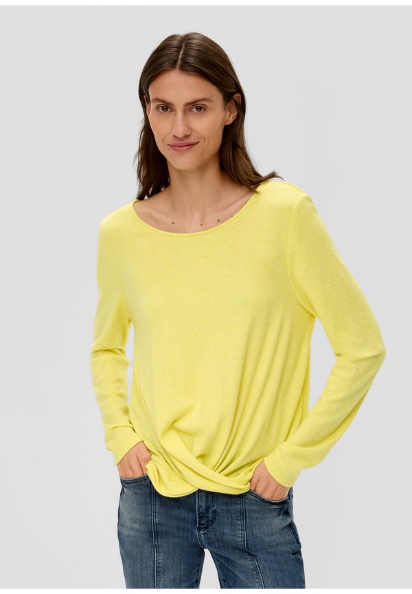 s.Oliver MIT WICKELDETAIL - Jumper - gelb