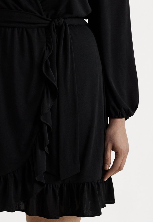 Lauren Ralph Lauren Woman BELTED STRETCH JERSEY DRESS