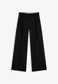Tommy Hilfiger TIMELESS WIDE LEG - Trousers - black
