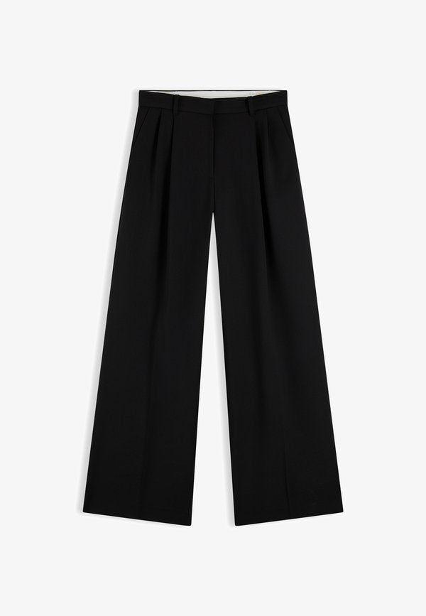 Tommy Hilfiger TIMELESS WIDE LEG - Trousers - black
