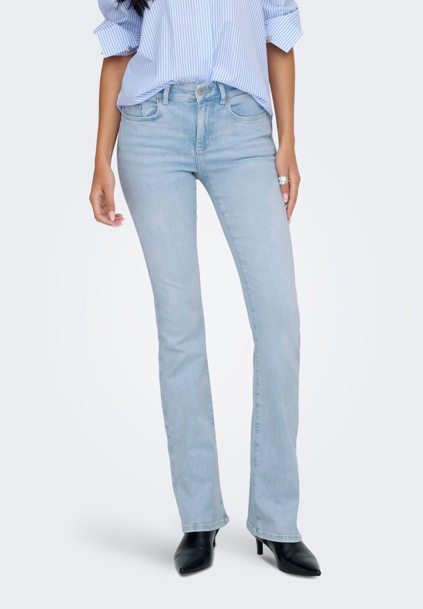 ONLY Flared fit ONLBLUSH Mid waist - Bootcut jeans - light blue bleached denim