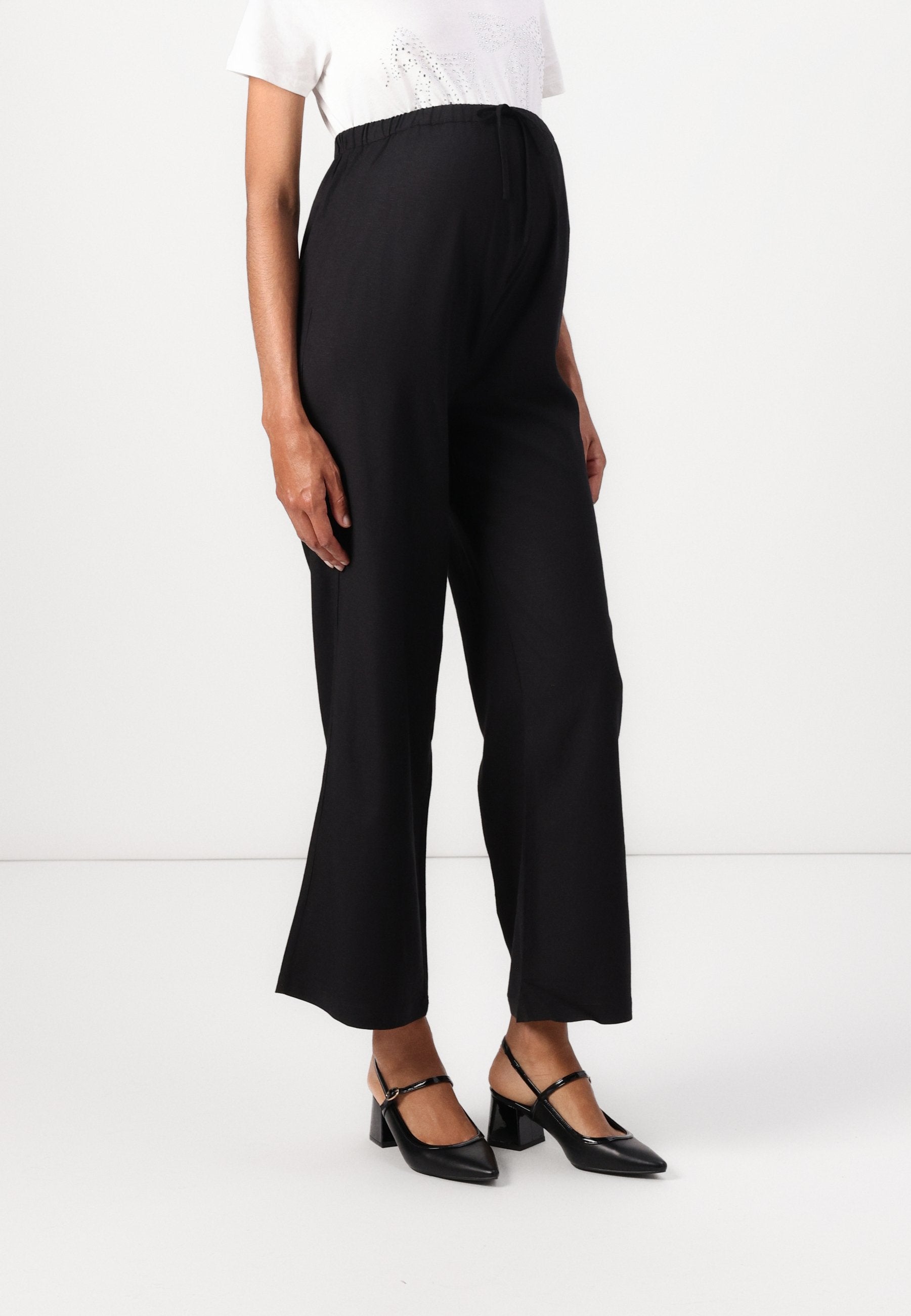 Even&Odd Maternity LINEN BLEND WIDELEG