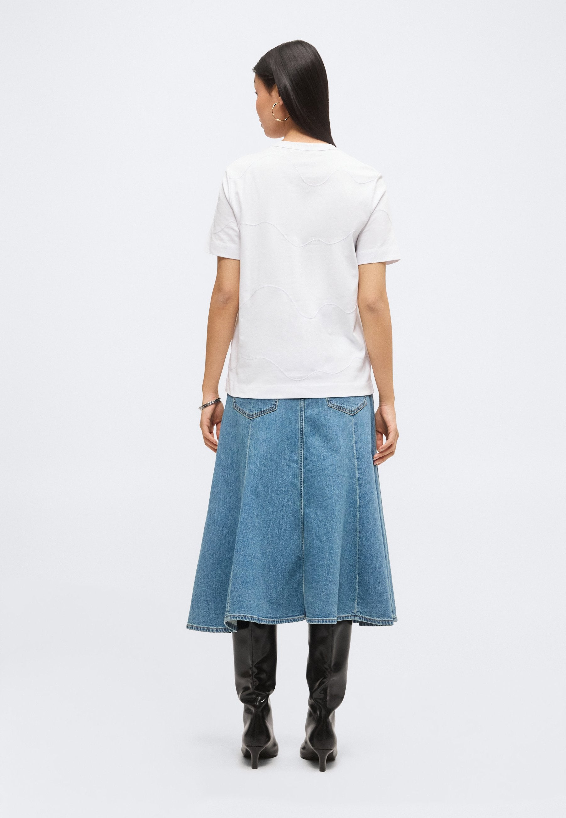 Selected SLFMILA EMBROIDERY TEE