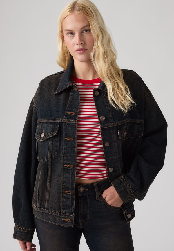 Levi's® 90S TRUCKER - Denim jacket - black