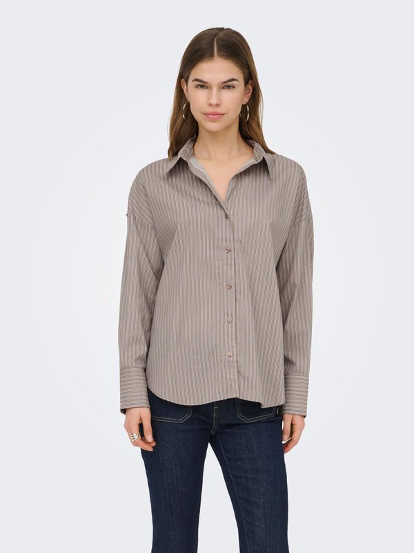 ONLY ONLOREGON - Button-down blouse - portabella