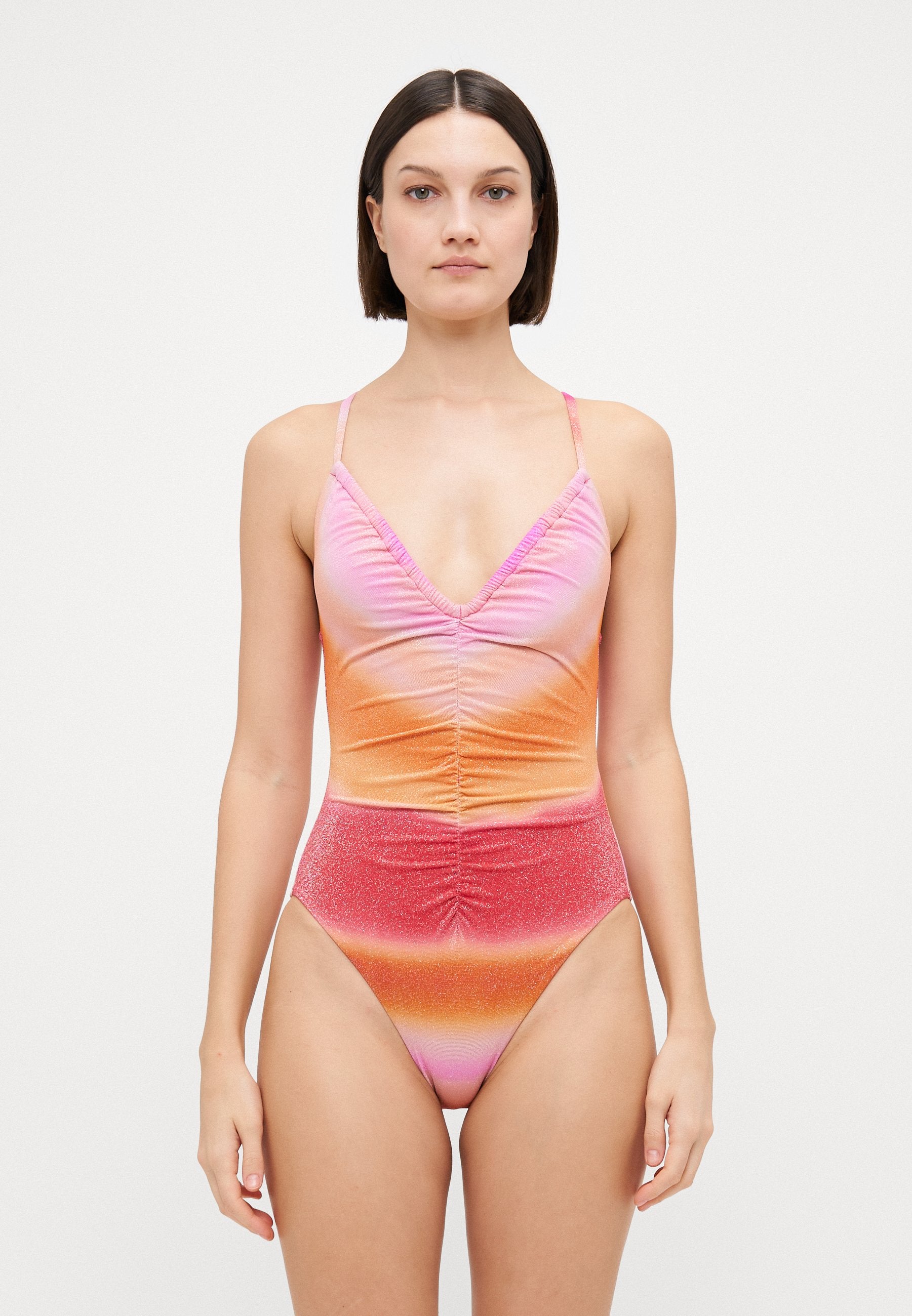 SPECTRUM DRAWSTRING V NECK ONE PIECE Media 3