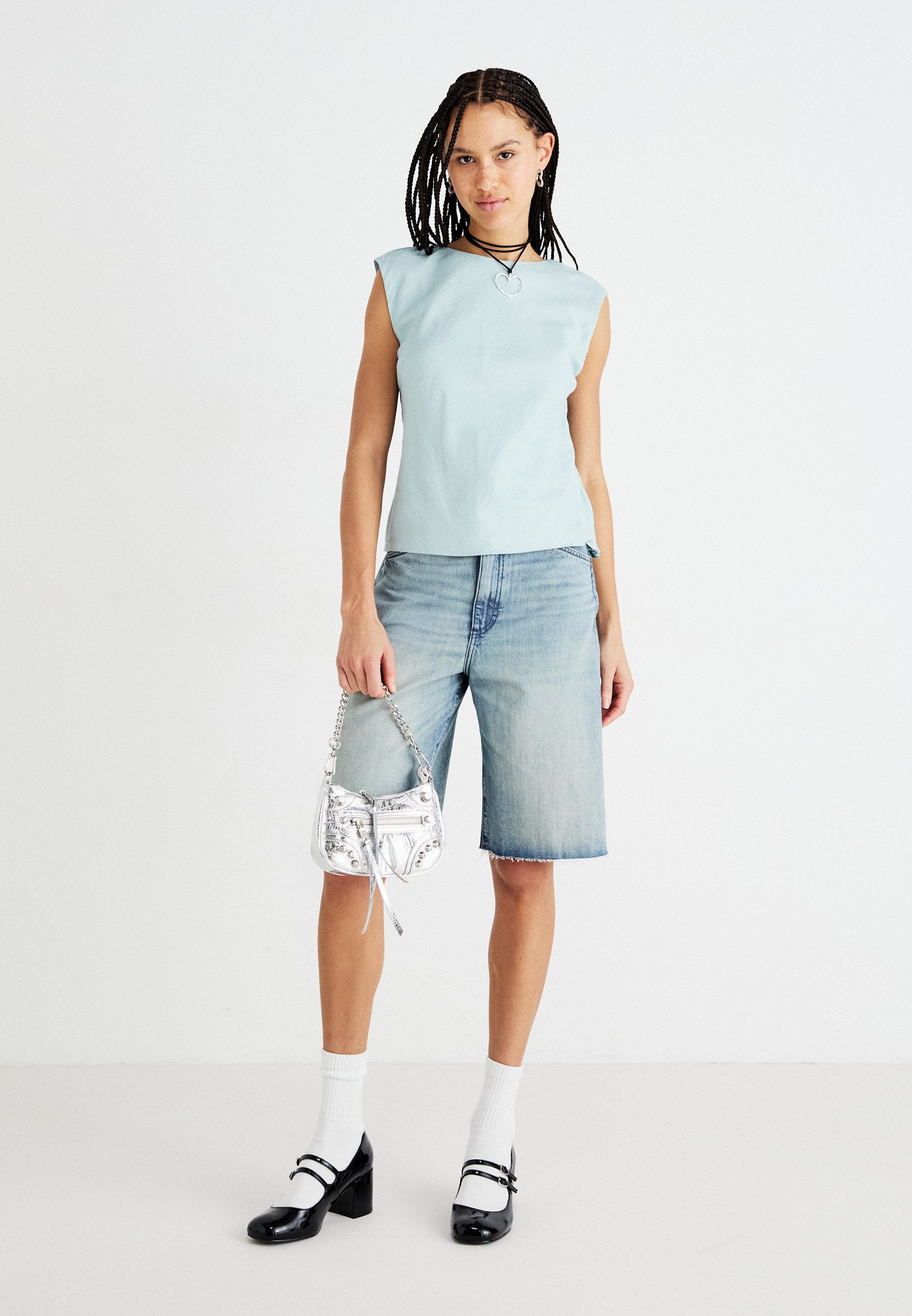 Abercrombie & Fitch Linen-Blend Skimming Shell Top
