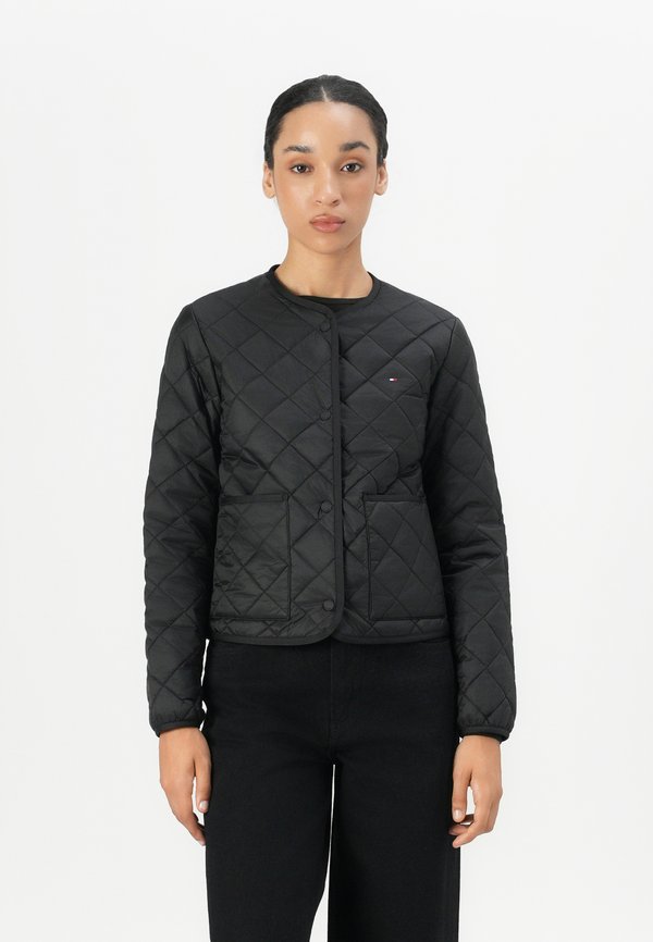 Tommy Hilfiger LIGHTWEIGHT WATER REPELLENT QUILTED PADDED JACKET - Light jacket - black