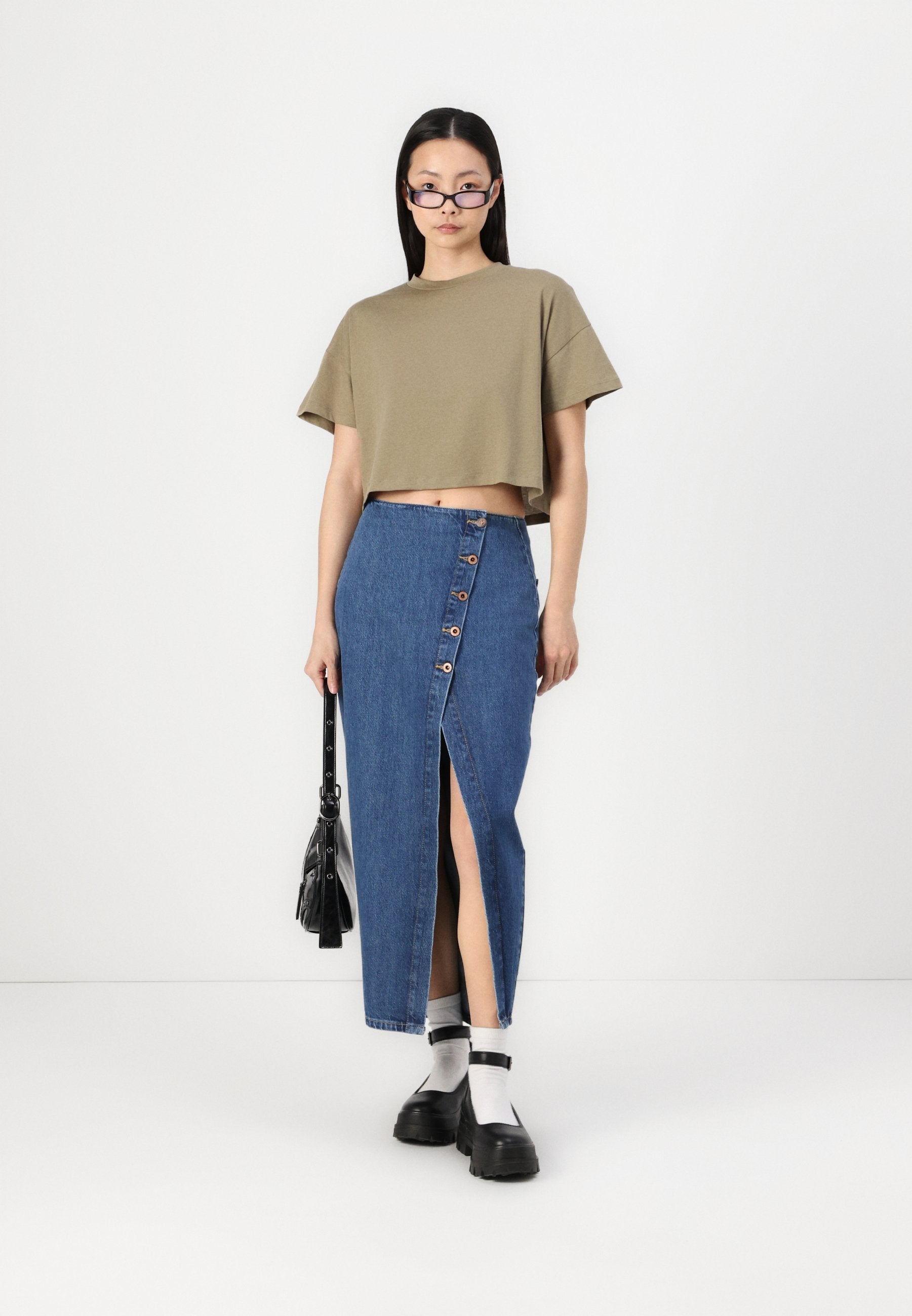 Pepe Jeans MIDI SKIRT SLIT