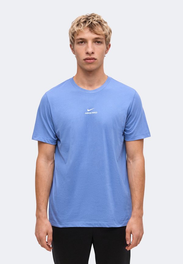 Nike Performance TEE - Sports T-shirt - indigo storm/white