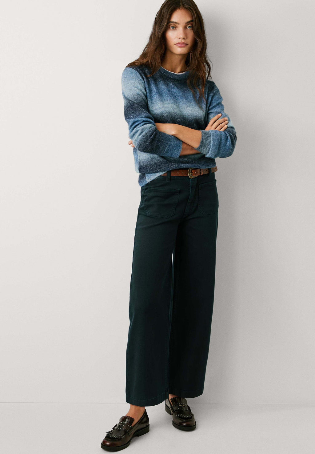 Pepe Jeans HIGH RISE WIDE CROP TANIA POCKET