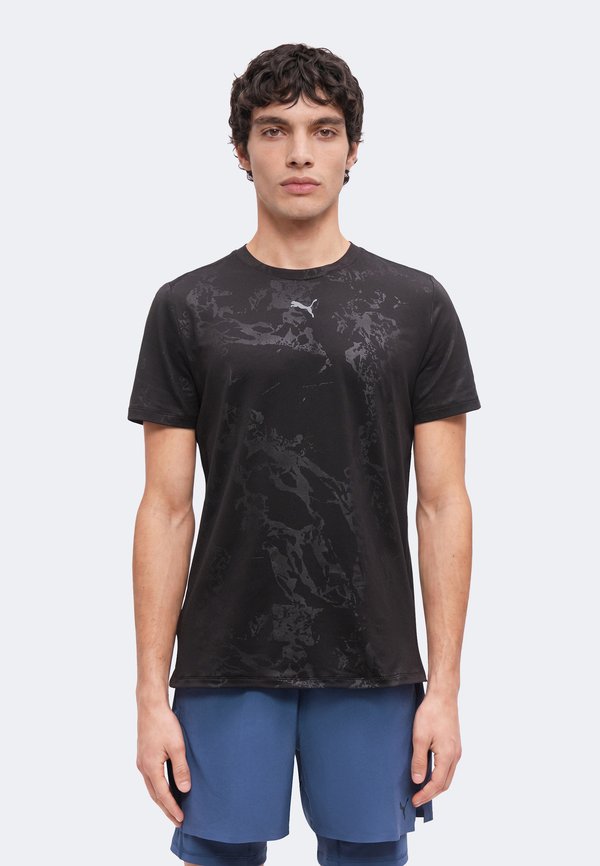 Puma EMBOSSED TEE - Sports T-shirt - black
