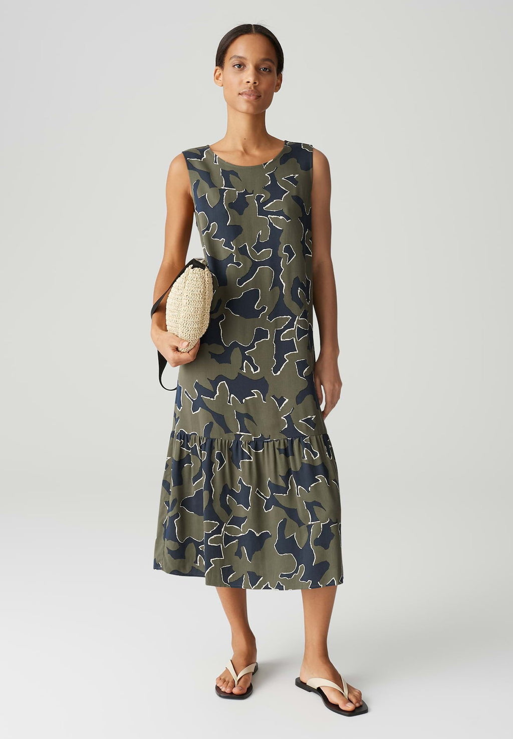 OPUS RELAXED FIT MIDI PRINT