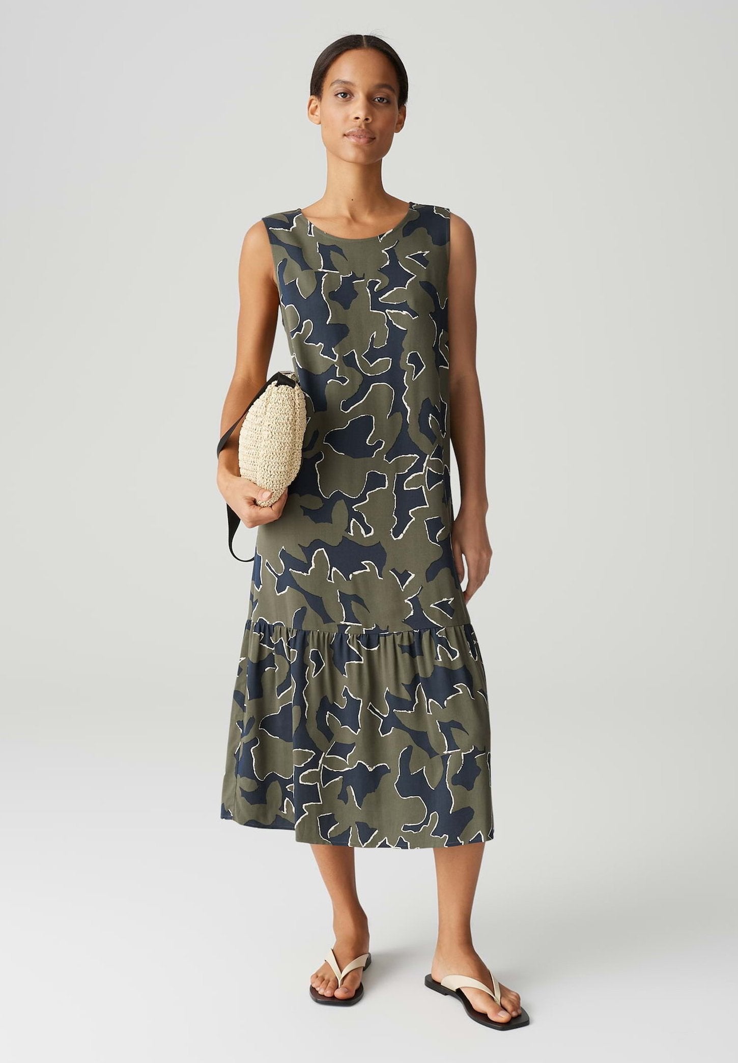 OPUS RELAXED FIT MIDI PRINT