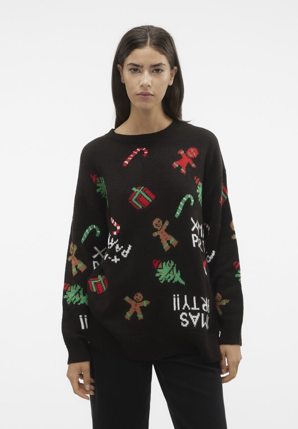 Vero Moda Knitted VMXMASPARTY Knitted - Jumper - black