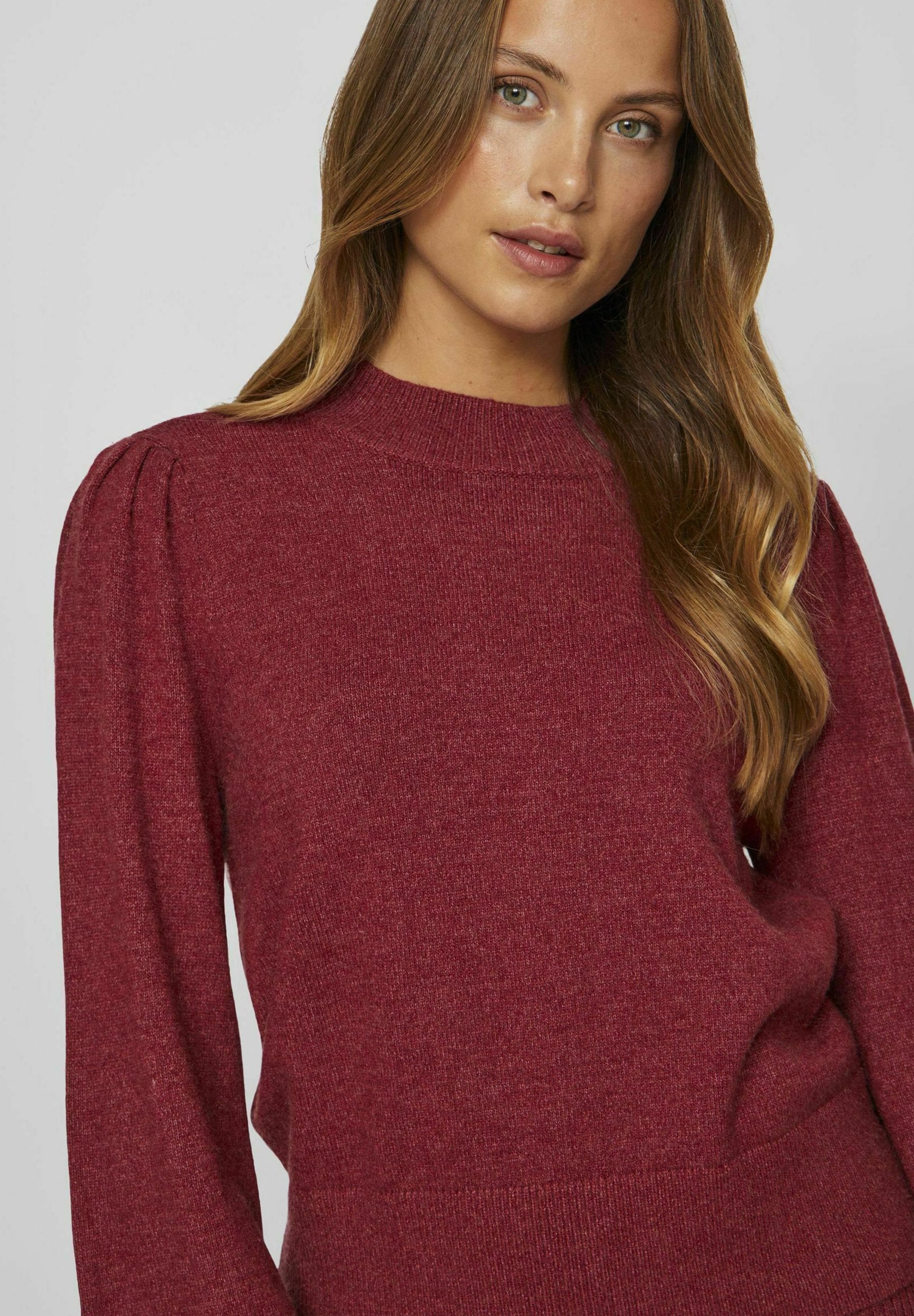 VILA VIRIL TURTLE-NK BALLOON L/S TOP - NOOS