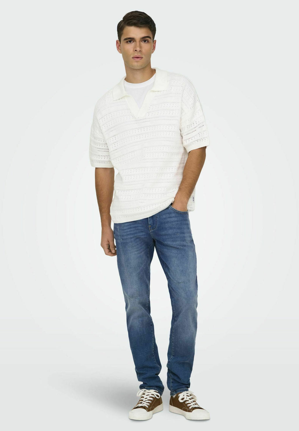 Slim fit ONSLOOM Low rise Media 2
