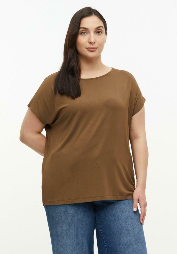 s.Oliver T-SHIRT - Basic T-shirt - dunkelbraun