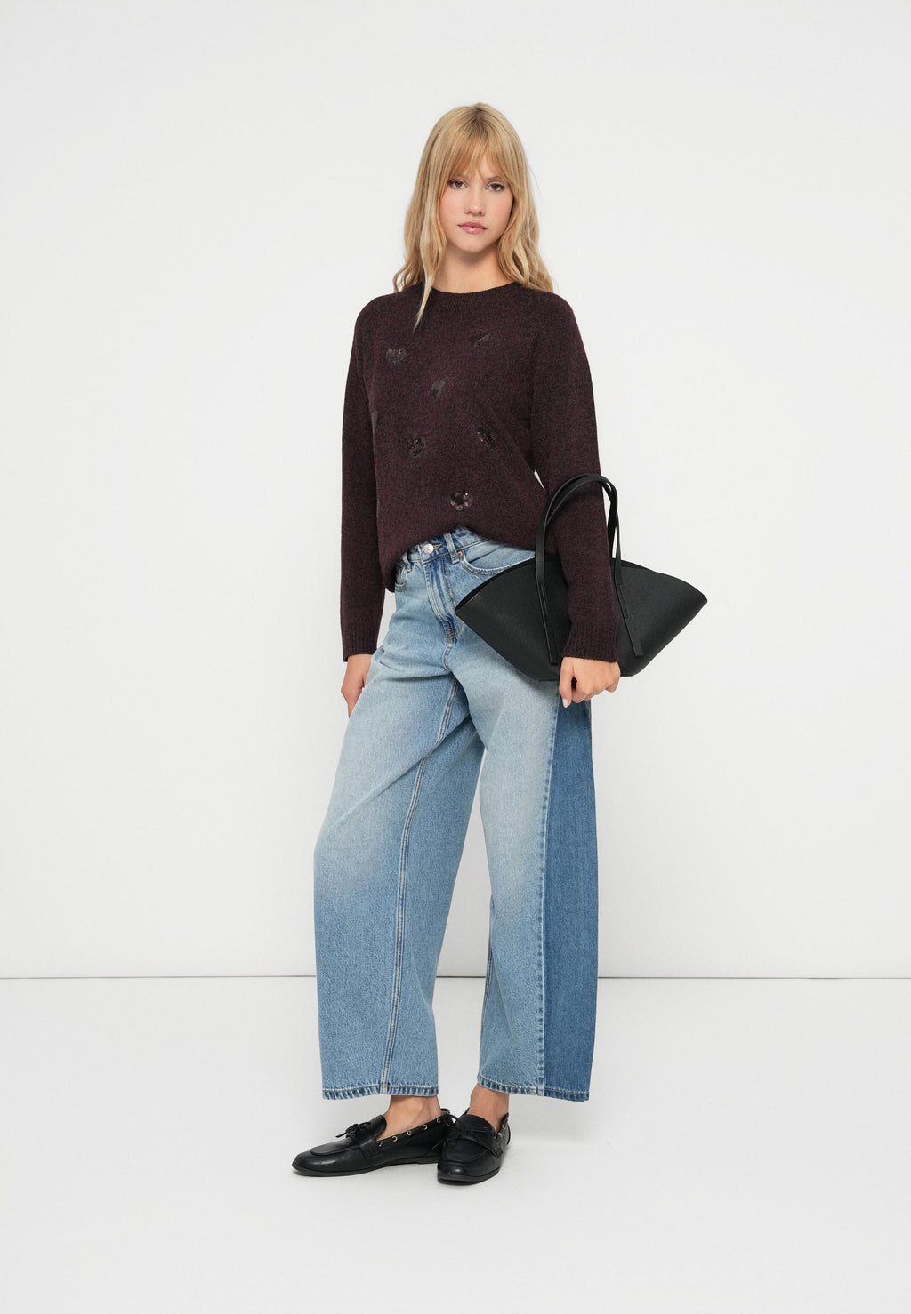 Vero Moda VMDOFFY O NECK SEQUINS PULLOVER
