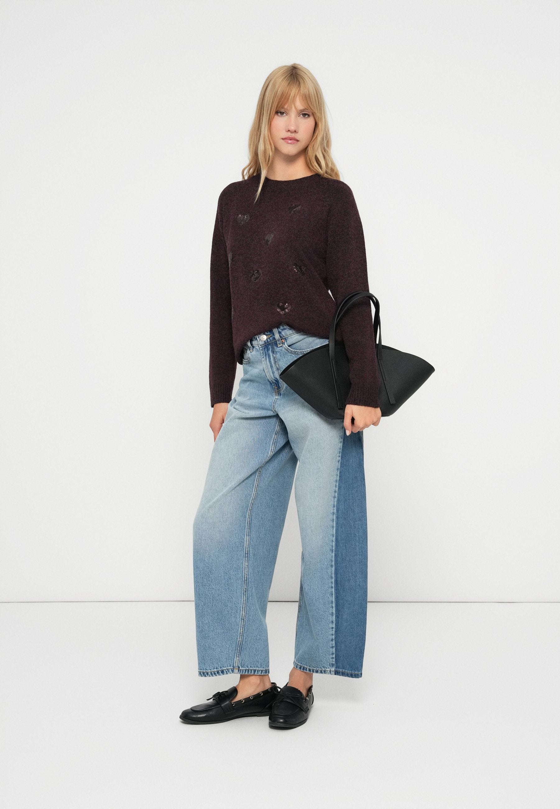 Vero Moda VMDOFFY O NECK SEQUINS PULLOVER