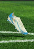 adidas Performance F50 MESSI CLUB Firm Ground / Multi Ground - Football boots artificial grass - ivory/semi blue burst/icey blue