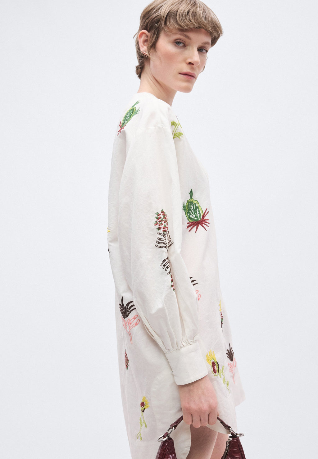 Scotch & Soda EMBROIDERED SHORT BIB DRESS