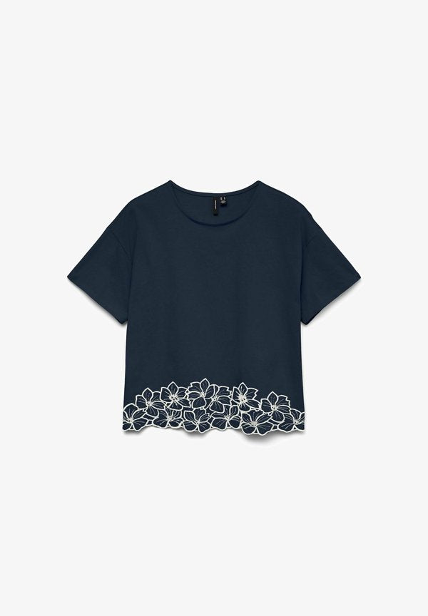 Vero Moda VMNOAH - Print T-shirt - navy blazer