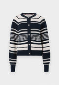 GOLD-TONE BUTTON RELAXED CARDIGAN Media 1