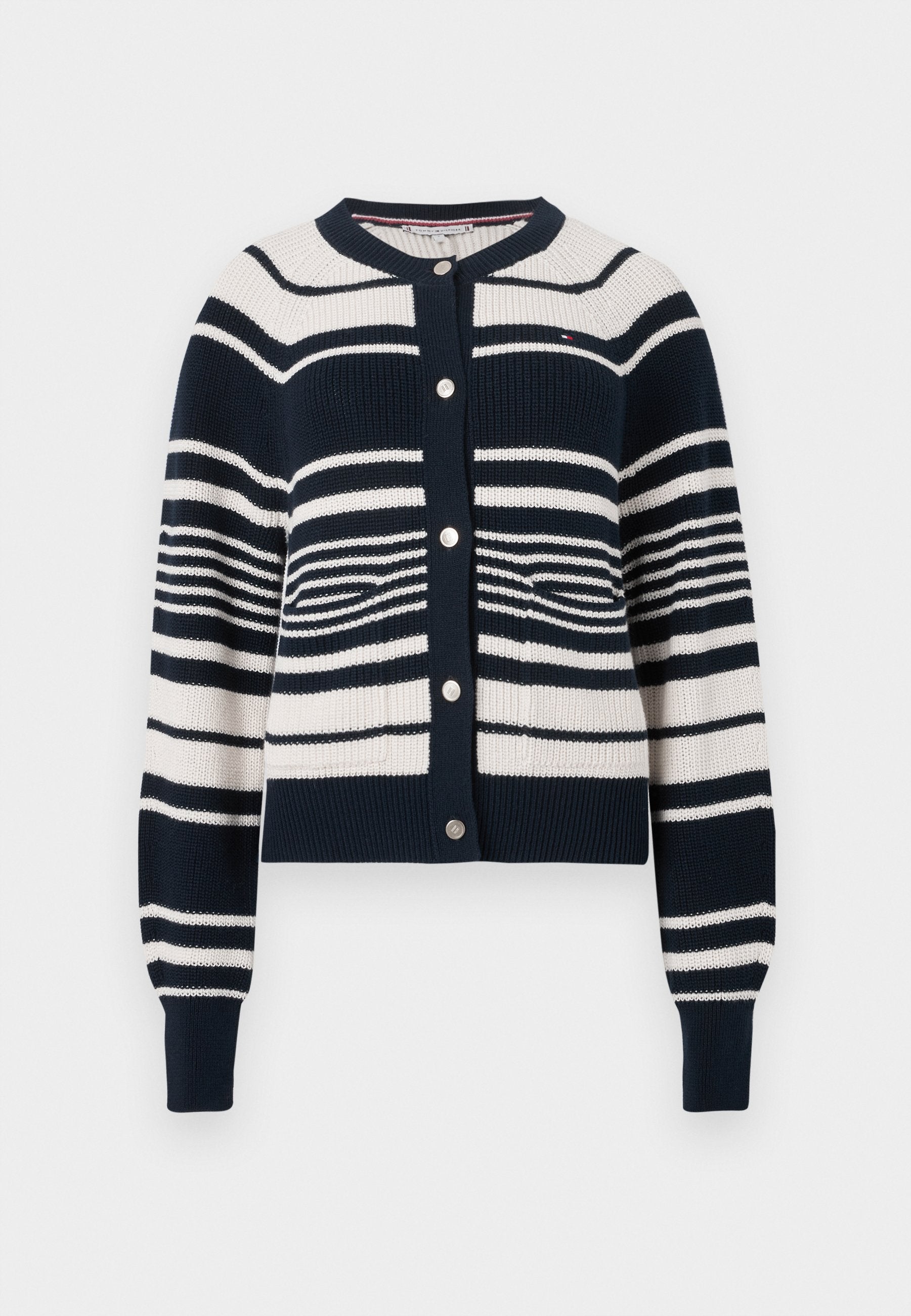 GOLD-TONE BUTTON RELAXED CARDIGAN Media 1