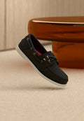 Tommy Hilfiger SUEDE BOAT SHOES - Boat shoes - space blue