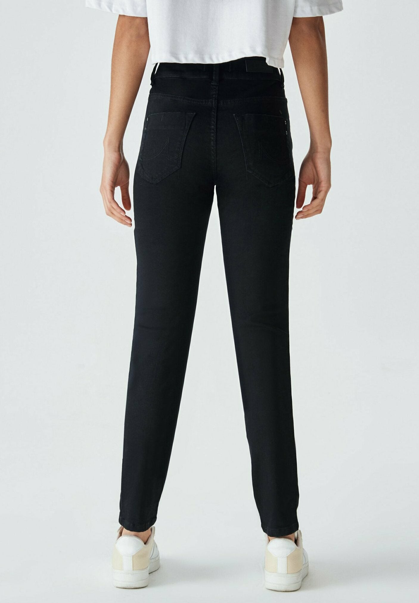 LTB LTB Molly Super High Black To Black Wash Jeans Slim Fit