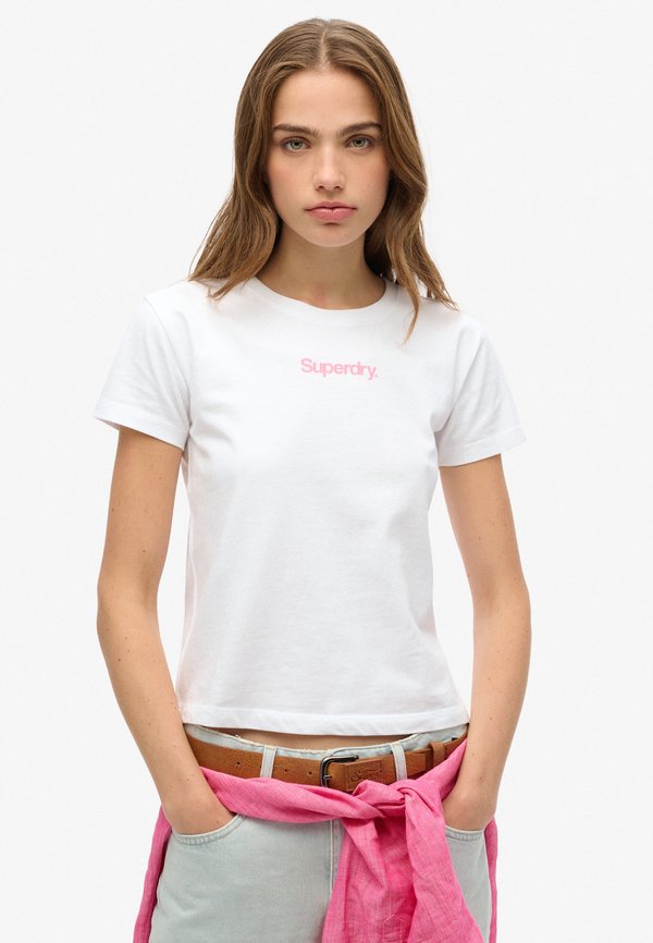 Superdry & Co CORE LOGO CITY - Print T-shirt - brilliant white