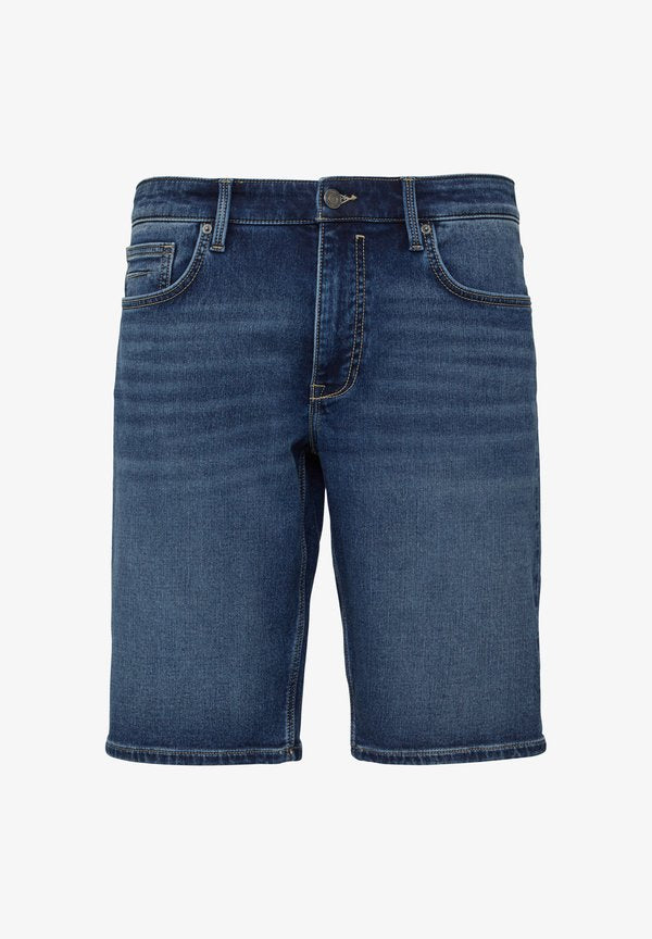 s.Oliver JEANS-SHORTS - Denim shorts - blau