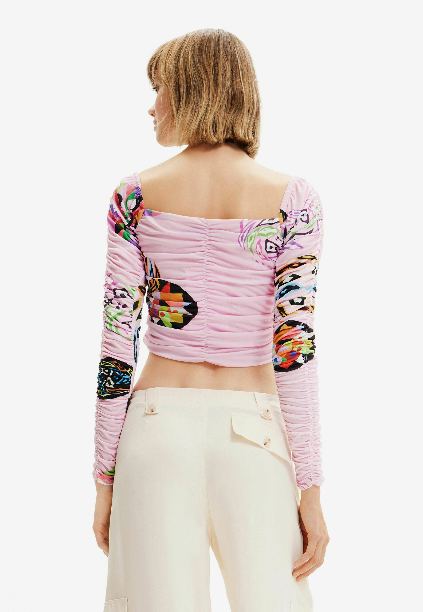 Desigual ASYMMETRIC RUFFLEWIMSUIT