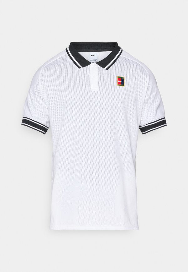 Nike Performance HERITAGE - Polo shirt - white/black